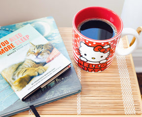 Sanrio Hello Kitty Dots And Stripes Ceramic Mug | Holds 20 Ounces