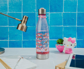 Sanrio Hello Kitty Pastel Star Toss Print Water Bottle With Lid | Holds 20 Ounce