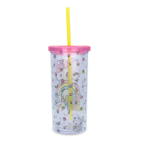 Sanrio Hello Kitty Pastel Rainbow Carnival Cup With Lid | Holds 20 Ounces
