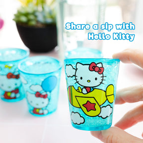 Sanrio Hello Kitty Classic Scenes 2-Ounce Freeze Gel Mini Cups | Set of 4