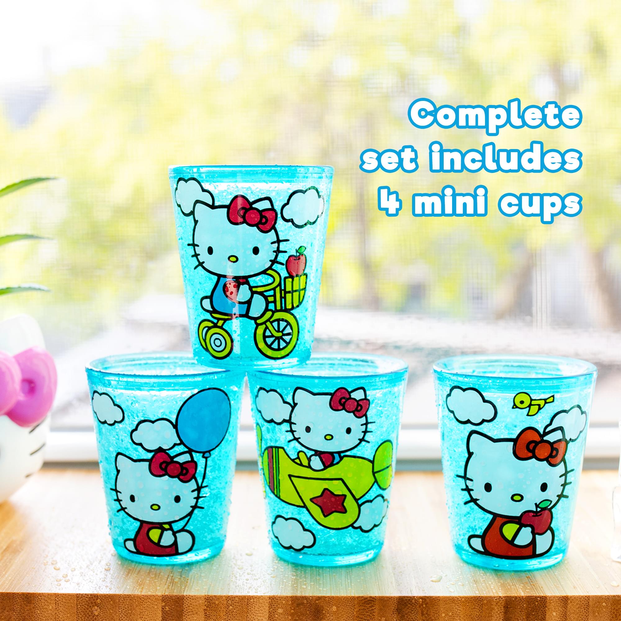 Sanrio Hello Kitty Classic Scenes 2-Ounce Freeze Gel Mini Cups | Set of 4