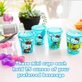 Sanrio Hello Kitty Classic Scenes 2-Ounce Freeze Gel Mini Cups | Set of 4