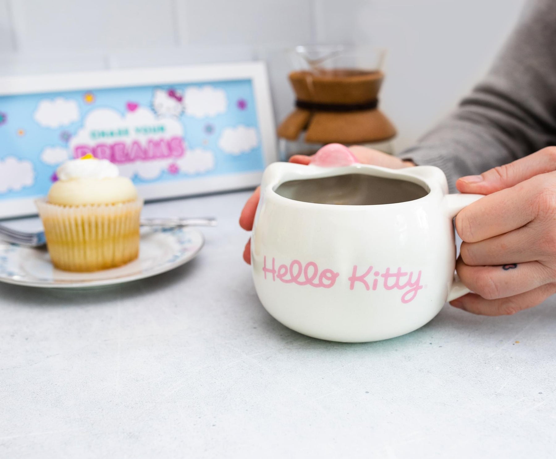 Hello Kitty Pink Bow 20 Ounce Ceramic Molded Mug