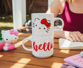 Sanrio Hello Kitty Ceramic Stacking Mug Set | Each Holds 13 Ounces