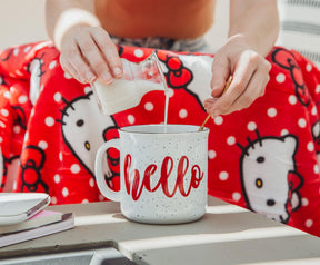 Sanrio Hello Kitty Speckled Ceramic Camper Mug | Holds 20 Ounces