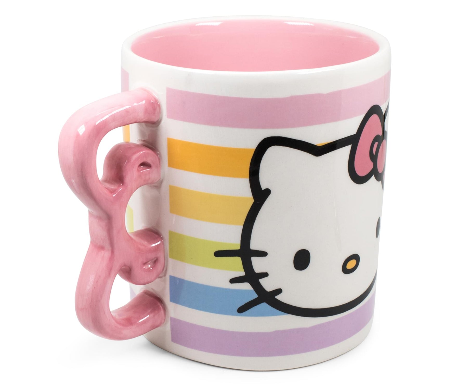 Hello Kitty Bow Handle Ceramic Mug | Holds 20 Ounces