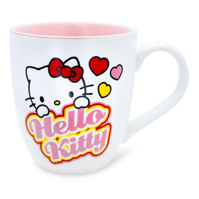 Sanrio Hello Kitty Hearts Ceramic Mug | Holds 18 Ounces