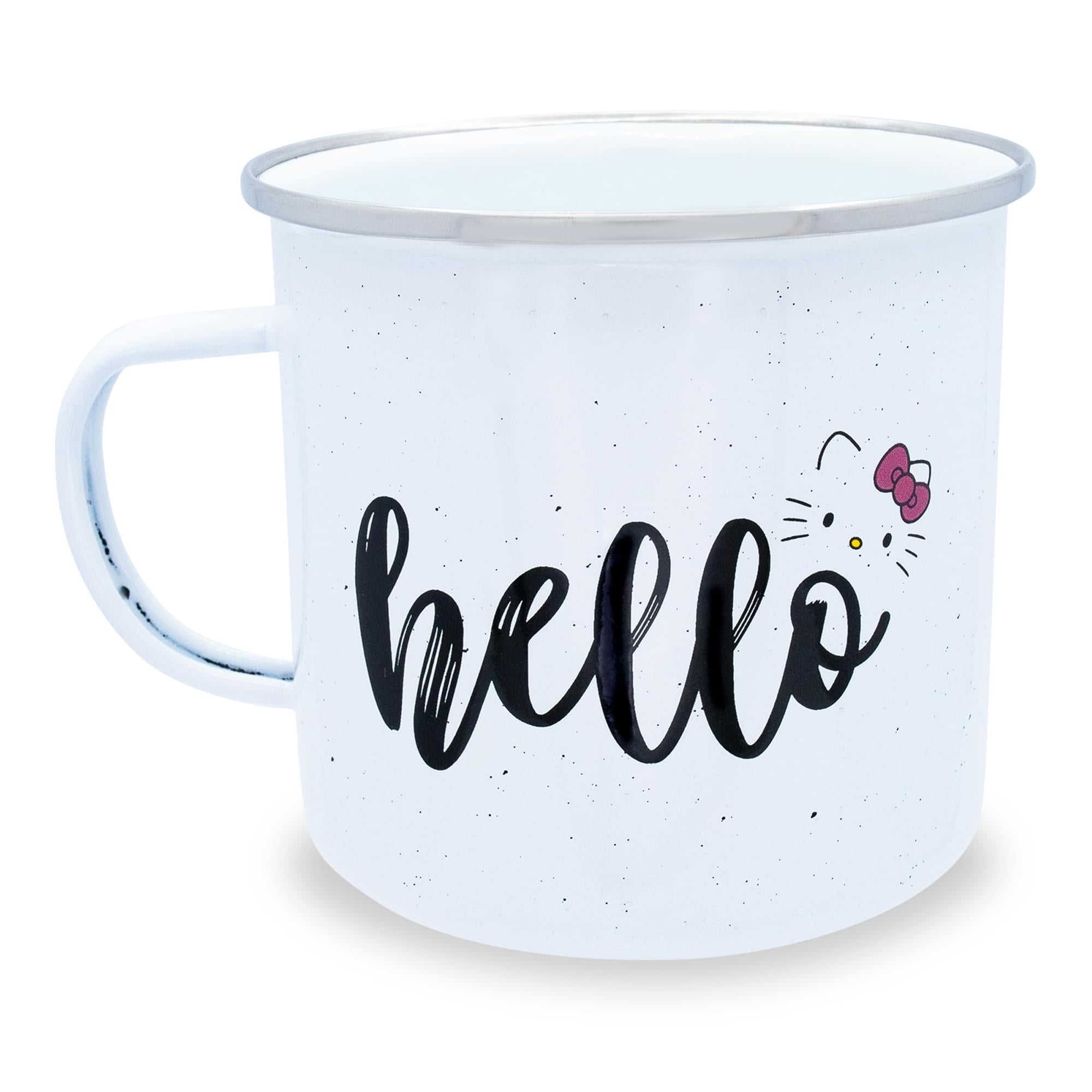 Sanrio Hello Kitty "Hello" Ceramic Camper Mug | Holds 20 Ounces