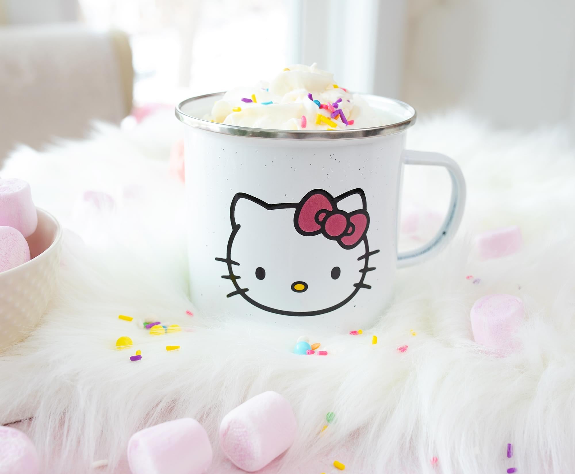 Sanrio Hello Kitty "Hello" Ceramic Camper Mug | Holds 20 Ounces