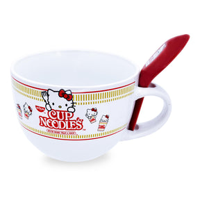 Sanrio Hello Kitty x Nissin Cup Noodles Soup Mug With Spoon | Holds 24 Ounces