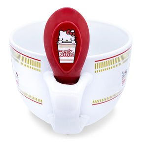 Sanrio Hello Kitty x Nissin Cup Noodles Soup Mug With Spoon | Holds 24 Ounces