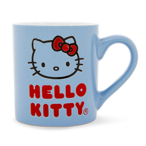 Sanrio Hello Kitty Logo Wax Resist Ceramic Mug | Holds 14 Ounces