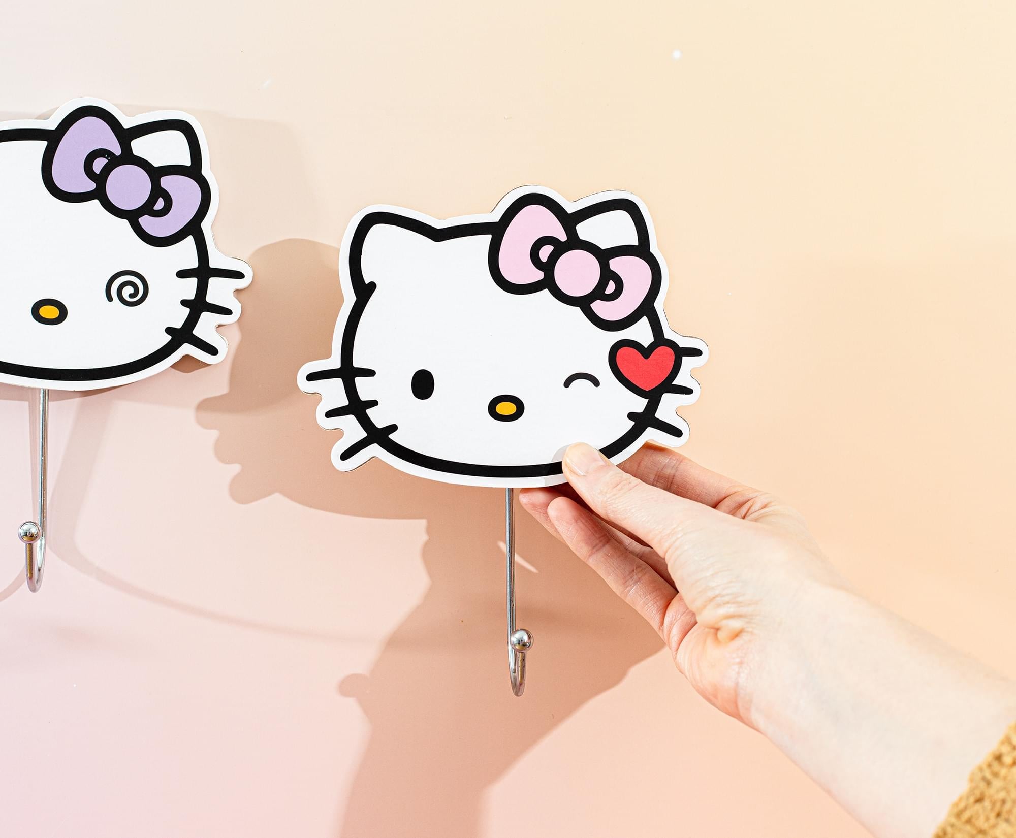 Sanrio Hello Kitty "Pretty Bows" Die-Cut Wall Hooks Coat Hanger