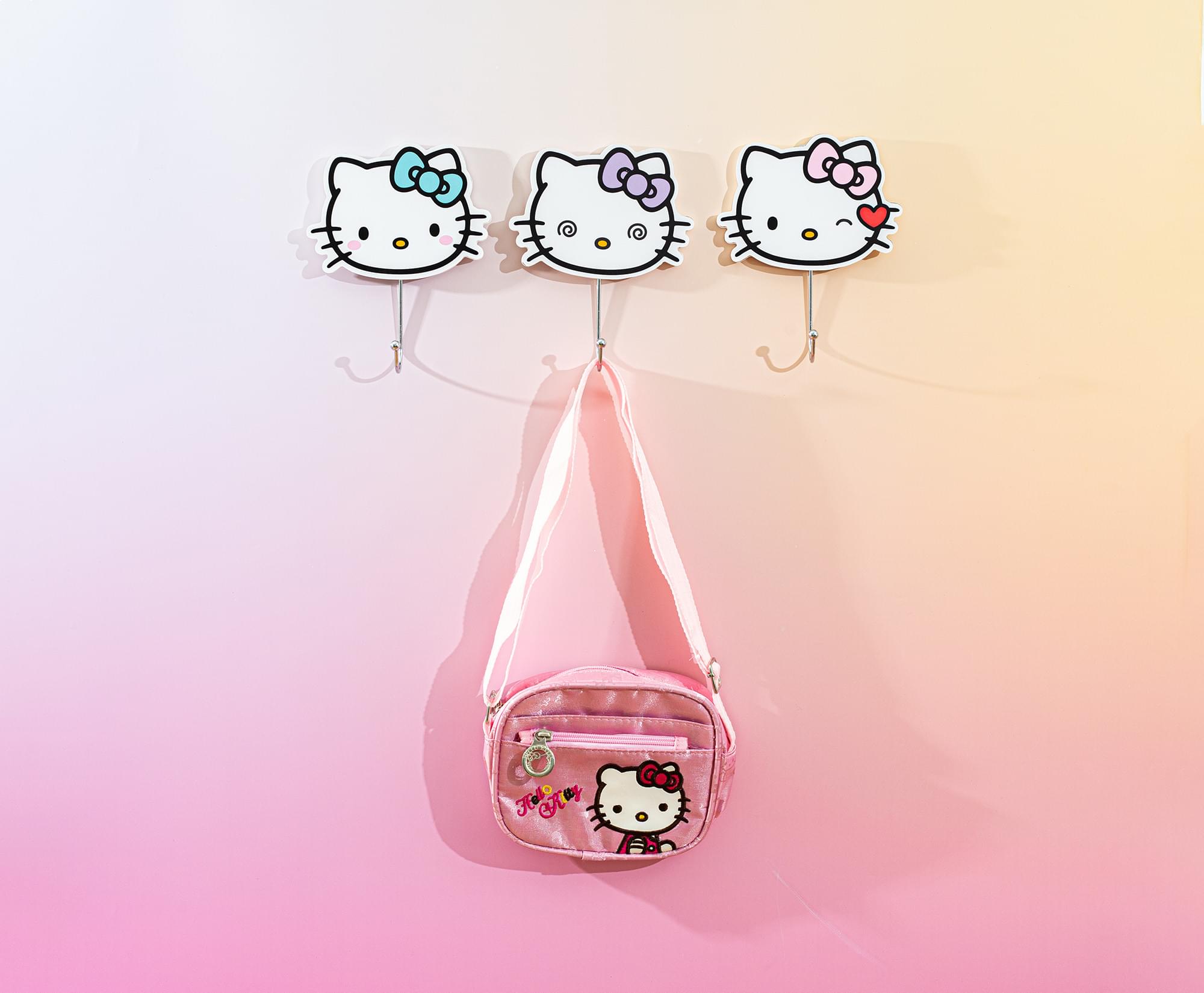 Sanrio Hello Kitty "Pretty Bows" Die-Cut Wall Hooks Coat Hanger