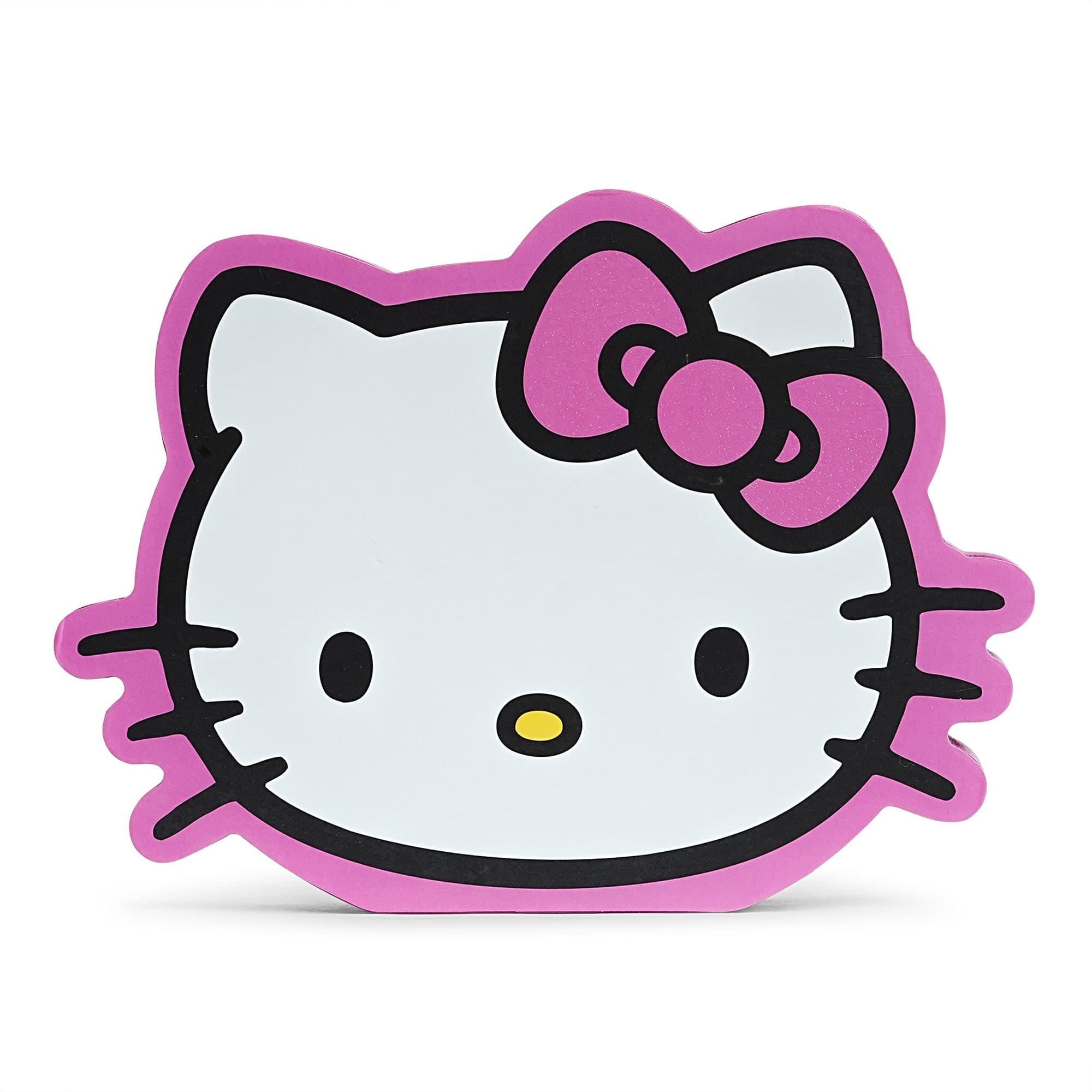 Sanrio Hello Kitty Glitter Bow Die-Cut Wooden Wall Art | 6 x 8 Inches