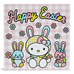 Sanrio Hello Kitty "Happy Easter" 6 x 6 Inch Wood Box Sign