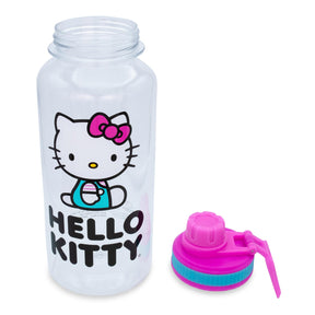 Sanrio Hello Kitty Icons 32-Ounce Water Bottle and Sticker Set