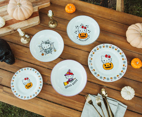 Sanrio Hello Kitty Pumpkin Boo 9-Inch Ceramic Coupe Dinner Bowl