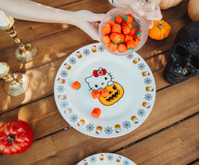 Sanrio Hello Kitty Pumpkin Boo 11-Inch Ceramic Dinner Plate