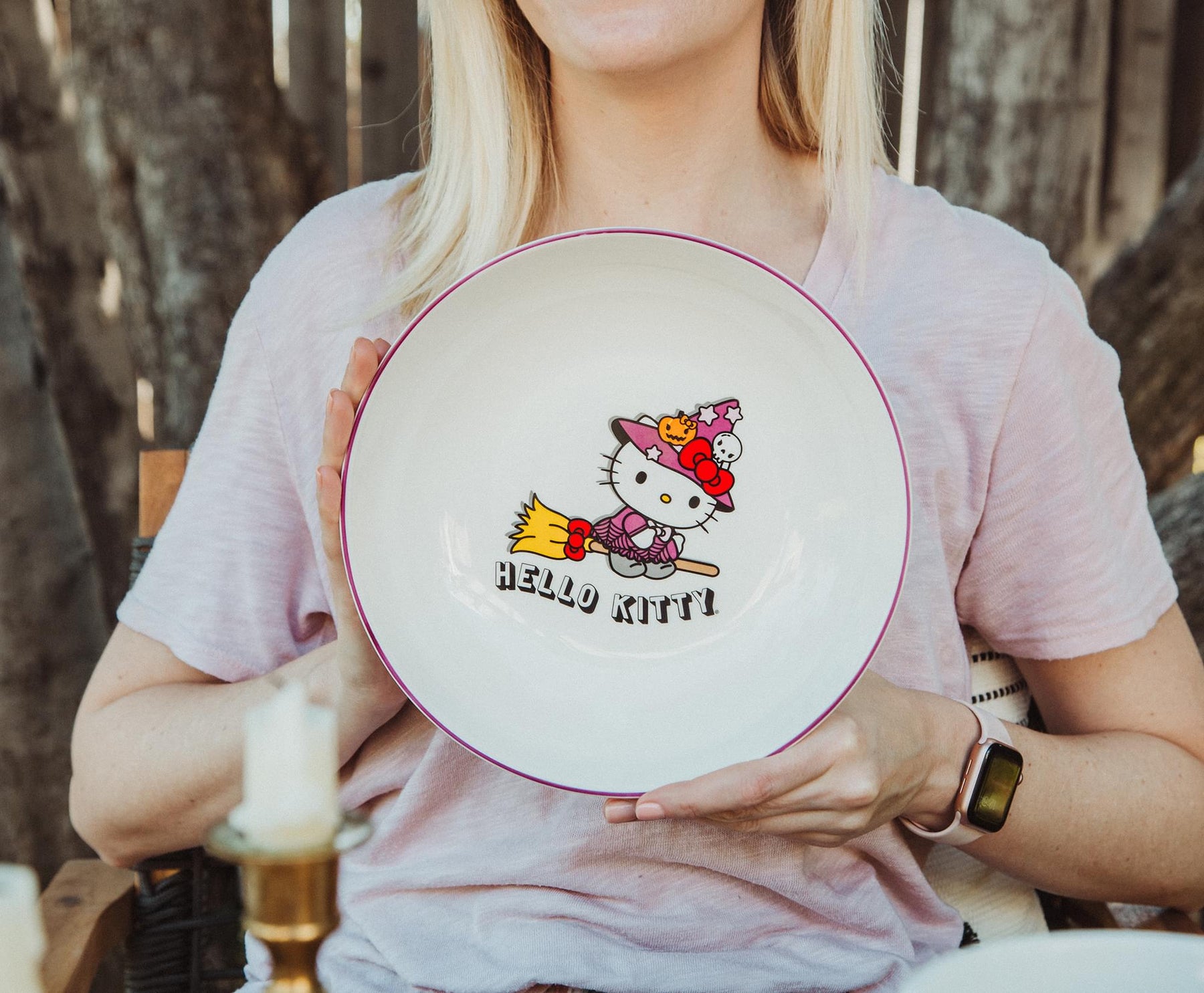 Sanrio Hello Kitty Witch 9-Inch Ceramic Coupe Dinner Bowl