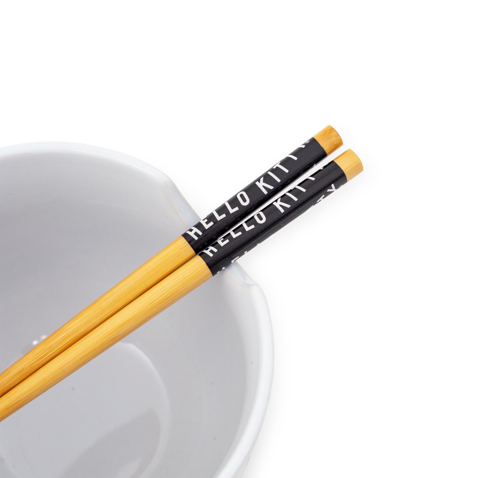 Sanrio Hello Kitty Pumpkin Boo 20-Ounce Ceramic Ramen Bowl and Chopstick Set