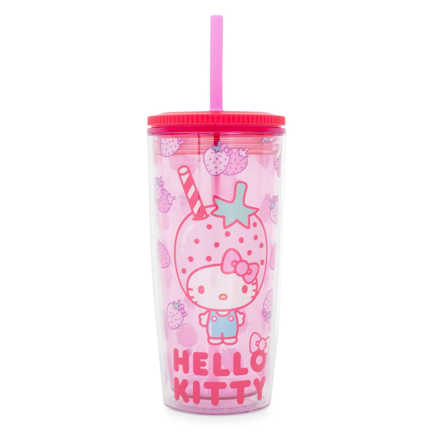 Tumbler Pink limited edition 20oz plastic straw cup set
