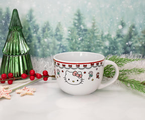 Sanrio Hello Kitty Holiday Ceramic Soup Mug | Holds 24 Ounces