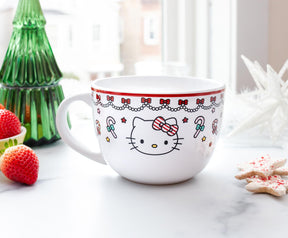 Sanrio Hello Kitty Holiday Ceramic Soup Mug | Holds 24 Ounces