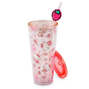 Sanrio Hello Kitty Strawberry Sweets Carnival Cup With Lid | Holds 24 Ounces