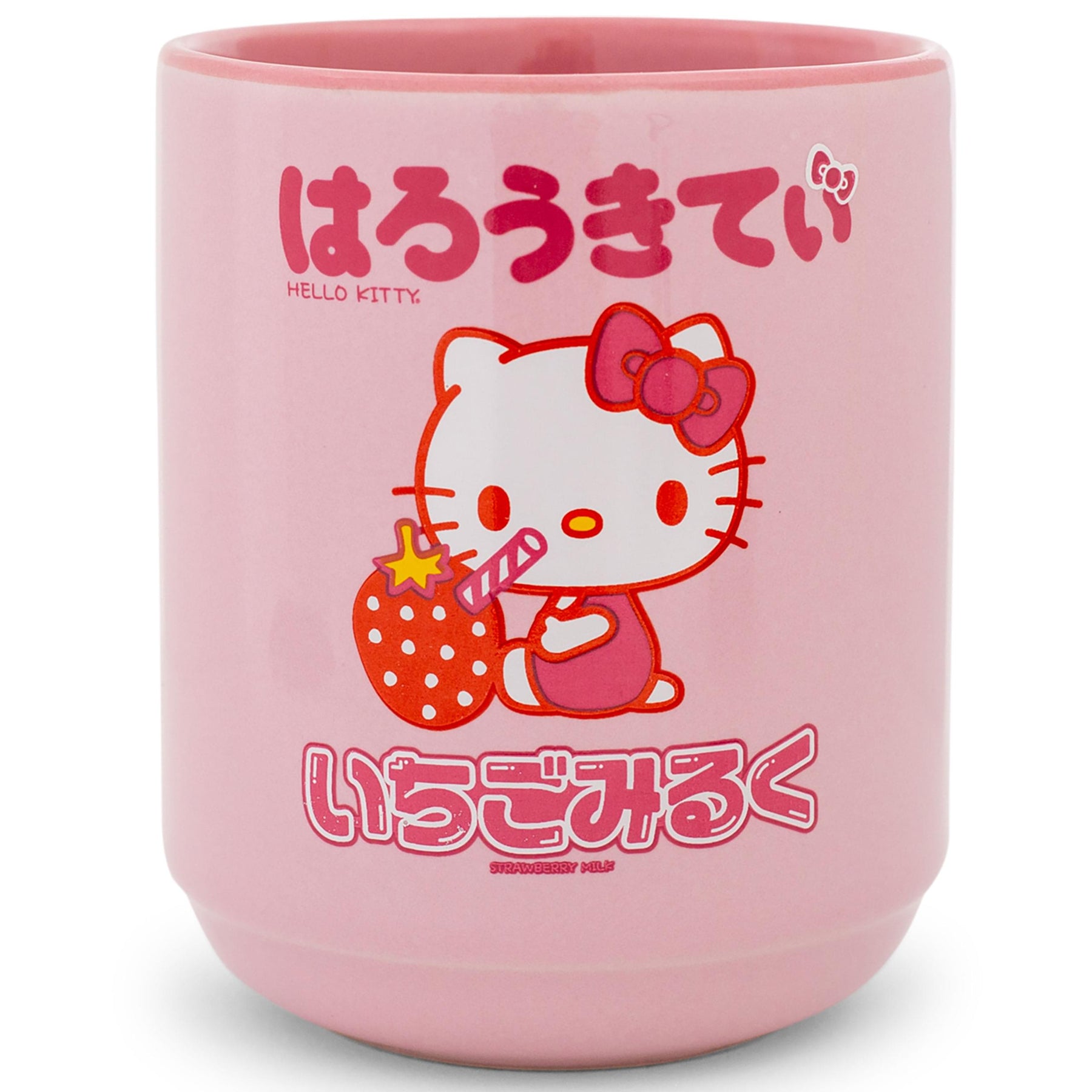 Sanrio Hello Kitty Strawberry Milk Asian Ceramic Tea Cup | Holds 9 Ounces