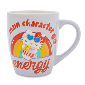 Sanrio Hello Kitty "Main Character Energy" Curved Latte Mug | Hold 25 Ounces