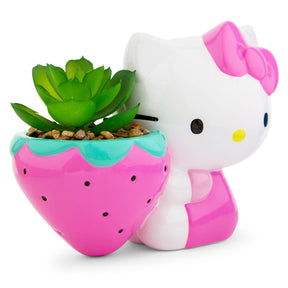 Sanrio Hello Kitty Strawberry 5-Inch Planter With Artificial Succulent