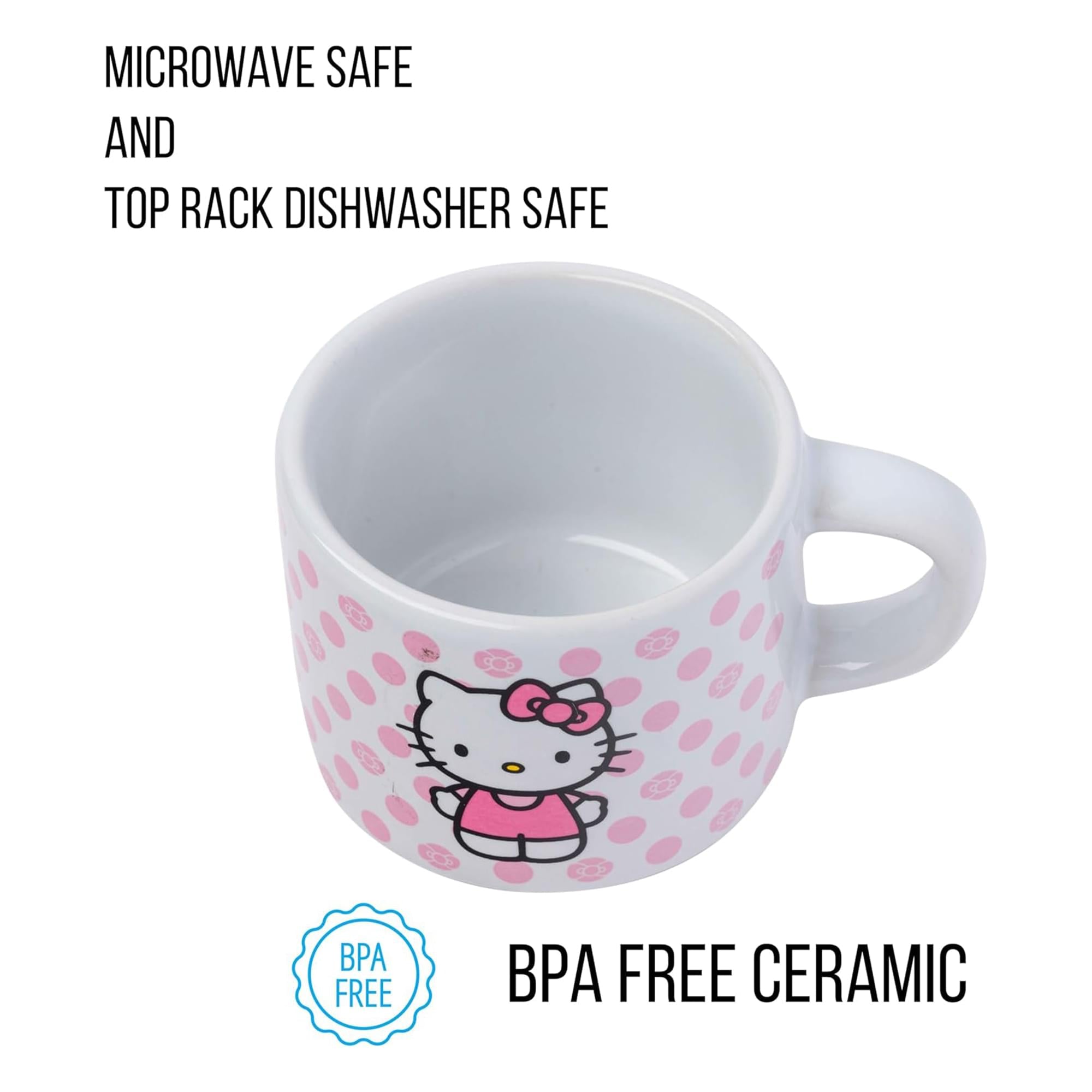 Sanrio Hello Kitty Polka Dots 3oz Stackable Mug Set of 4