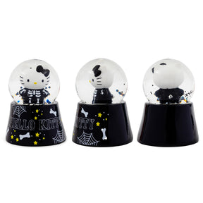 Sanrio Hello Kitty Black Skeleton Mini Light-Up Snow Globe | 3 Inches Tall