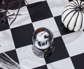 Sanrio Hello Kitty Black Skeleton Mini Light-Up Snow Globe | 3 Inches Tall