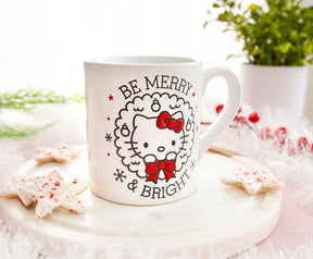 Sanrio Hello Kitty "Be Merry & Bright" Wax Resist Ceramic Mug | Holds 14 Ounces