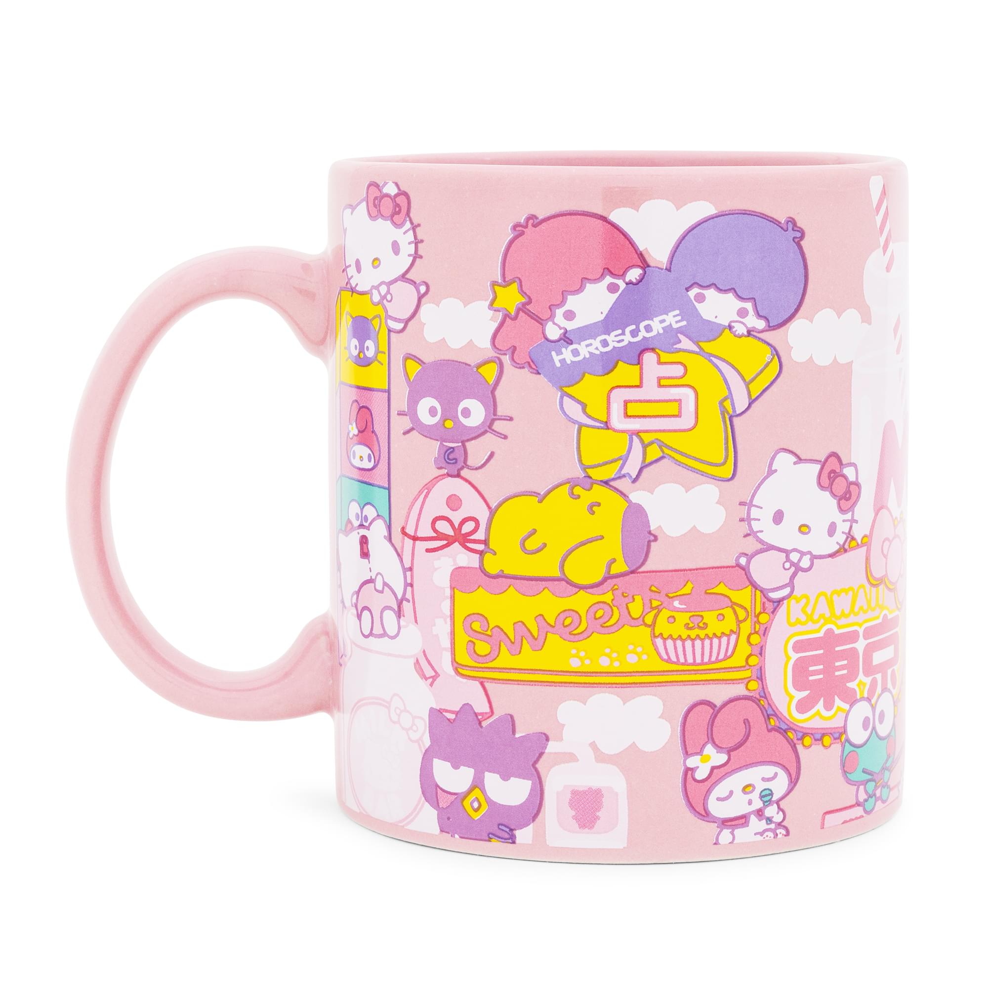 Sanrio Hello Kitty and Friends Icons Pink Ceramic Mug | 20 Ounces