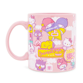 Sanrio Hello Kitty and Friends Icons Pink Ceramic Mug | 20 Ounces