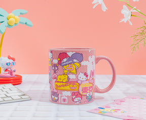 Sanrio Hello Kitty and Friends Icons Pink Ceramic Mug | 20 Ounces