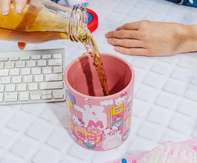 Sanrio Hello Kitty and Friends Icons Pink Ceramic Mug | 20 Ounces