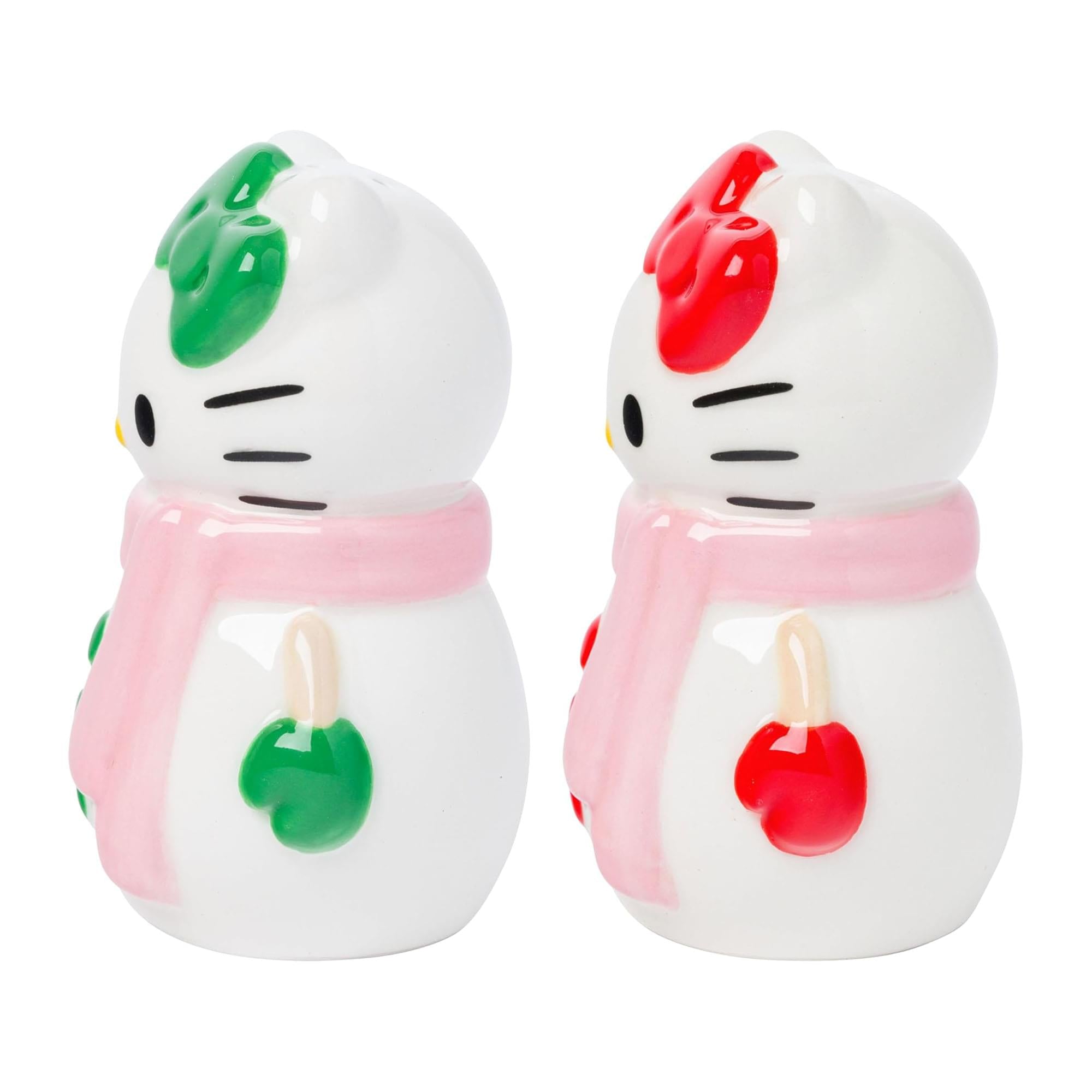 Sanrio Hello Kitty Snowman Ceramic Salt and Pepper Shaker Set