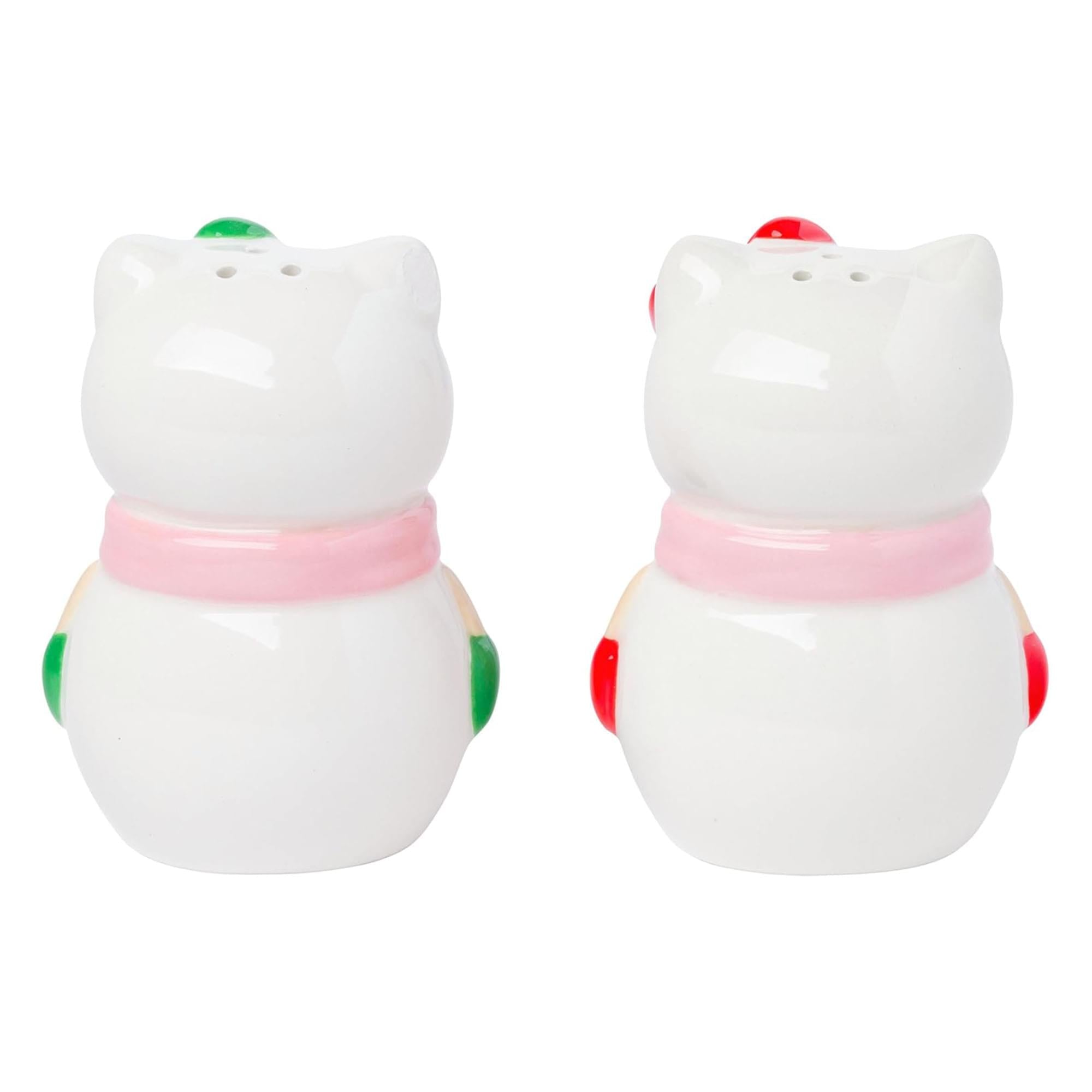 Sanrio Hello Kitty Snowman Ceramic Salt and Pepper Shaker Set