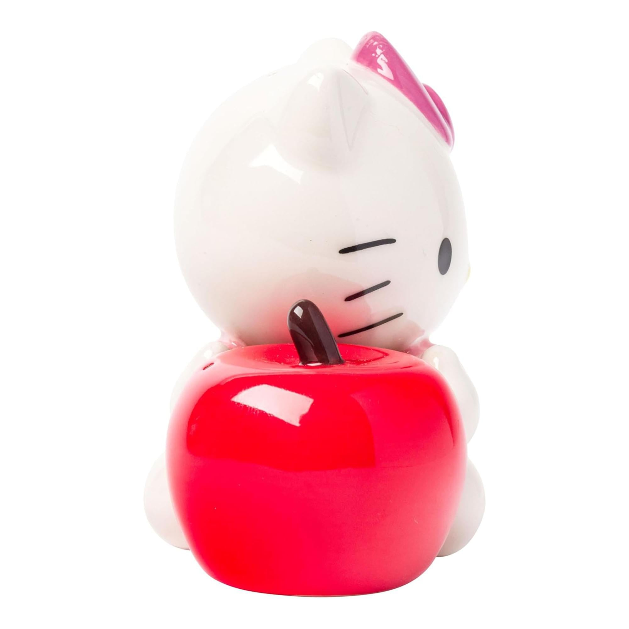Sanrio Hello Kitty and Apple Ceramic Salt and Pepper Shaker Set