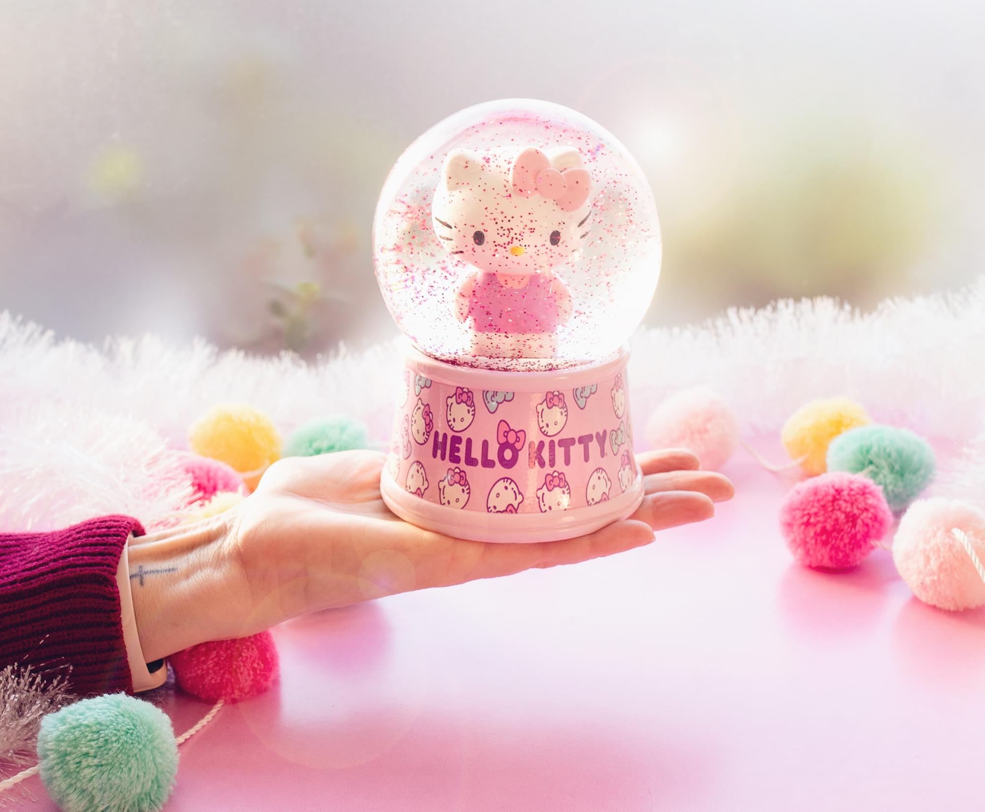 Sanrio Hello Kitty Light-Up Snow Globe | 6 Inches Tall