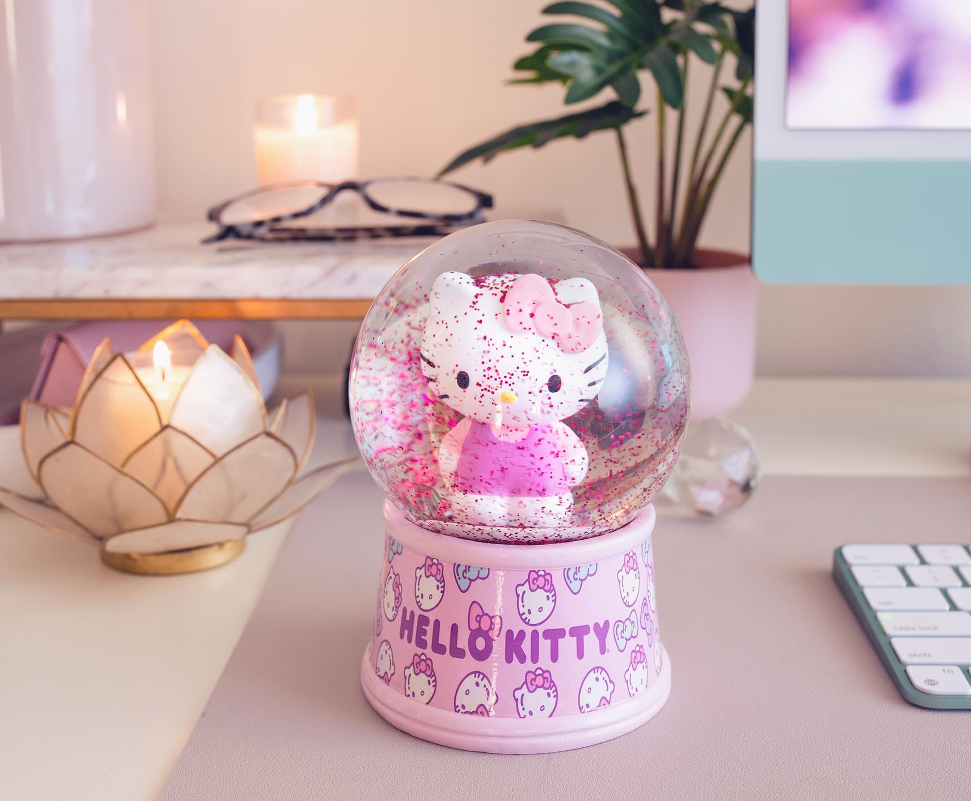 Sanrio Hello Kitty Light-Up Snow Globe | 6 Inches Tall