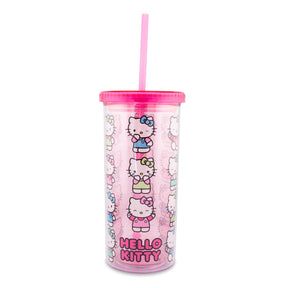 Sanrio Hello Kitty Expressions Carnival Cup With Lid and Straw | Holds 20 Ounces