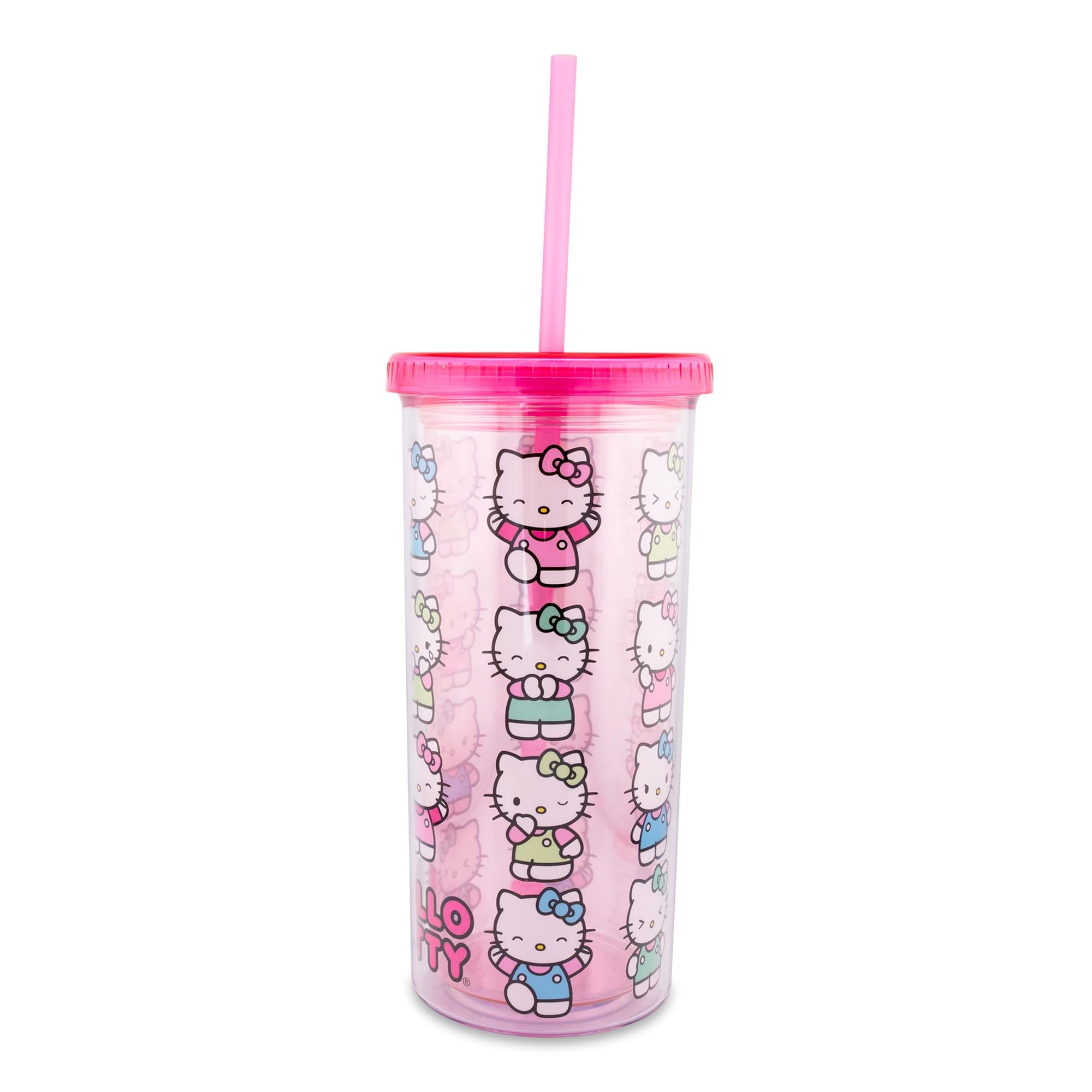 Sanrio Hello Kitty Expressions Carnival Cup With Lid and Straw | Holds 20 Ounces