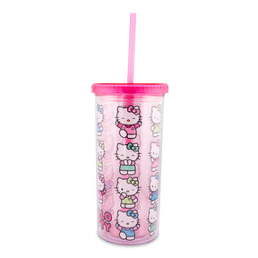 Sanrio Hello Kitty Expressions Carnival Cup With Lid and Straw | Holds 20 Ounces