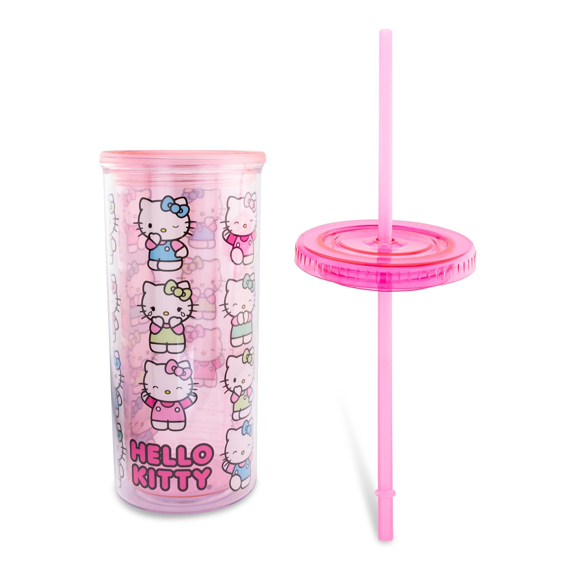 Sanrio Hello Kitty Expressions Carnival Cup With Lid and Straw | Holds 20 Ounces