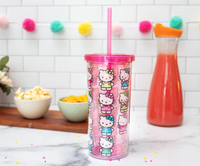 Sanrio Hello Kitty Expressions Carnival Cup With Lid and Straw | Holds 20 Ounces